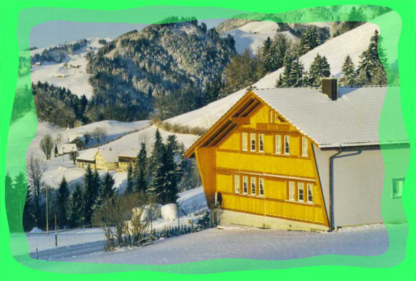 Haus der Familie F&auml;ssler im Winter